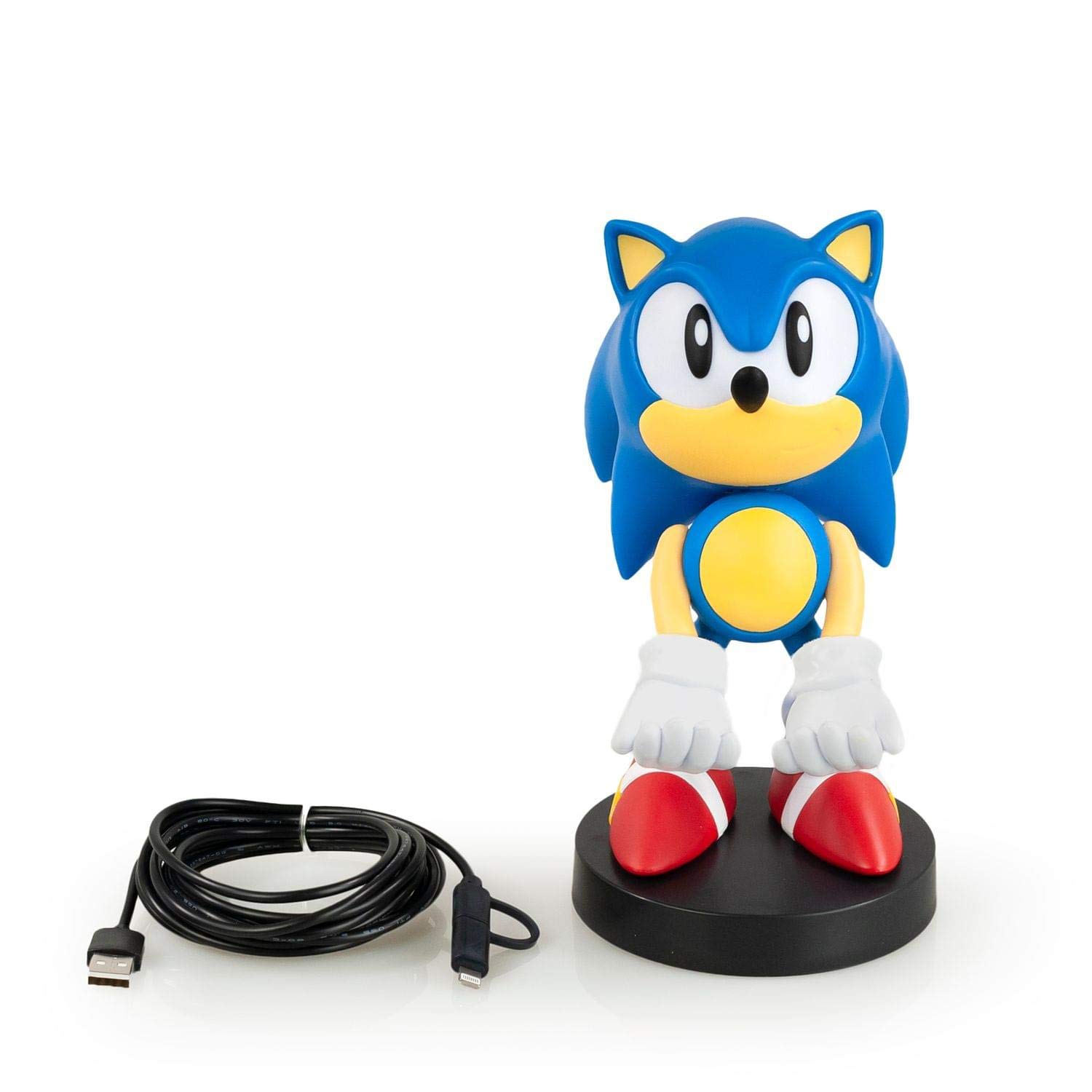 Collectible Sonic the Hedgehog Cable Guy Device Holder - works with PlayStation and Xbox controllers and all Smartphones - Classic Sonic - Not Machine Specific