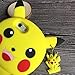 3D Pikachu Case for iPhone 6s Plus, iPhone 6 plus Soft Silicone 3D Cartoon Animal Cover, Gift for daughter son, Kids Girls Child Cute Gel Rubber Kawaii Character Fashion Protector for iPhone 6Plus 5.5
