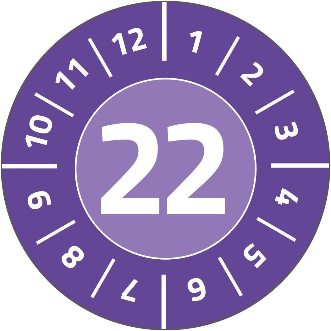 AVERY Zweckform Pack of 80 Test Badges 2022 (Durable, Strong self-Adhesive, Diameter 30 mm, Test Sticker, can be Written on - Image 4