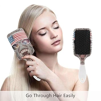 Amazon Com Funny America Monkey Detangle Hair Brush For