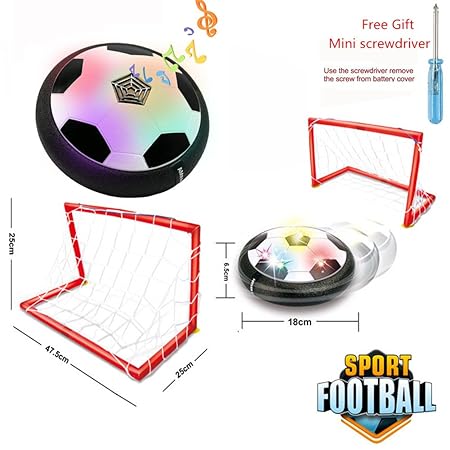 Air Power Fußball , Morbuy Air Power Soccer Disc Glide Base Ball Indoor Outdoor Hover Kids Toys mit Schaum Stoßfänger und Far