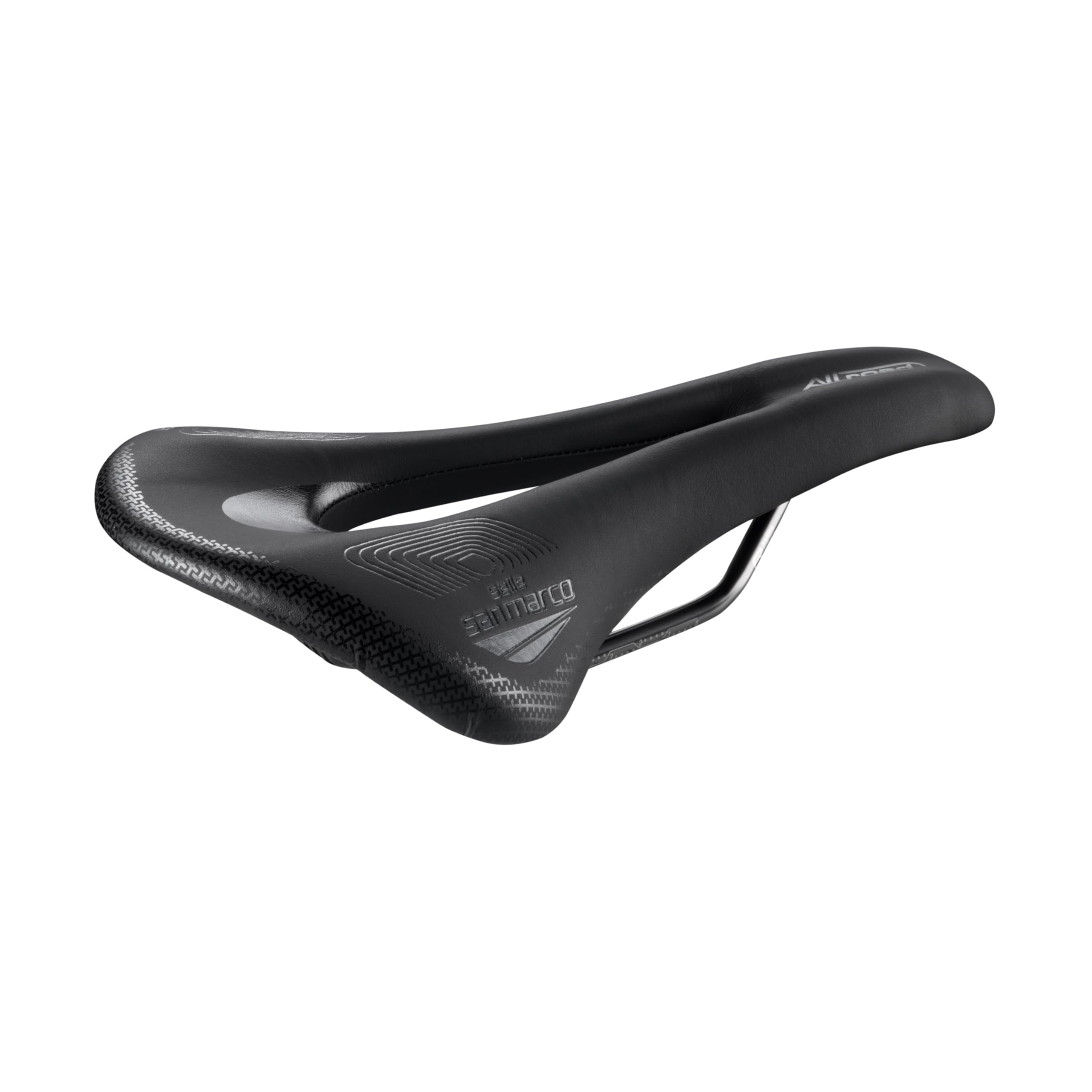 Selle San Marco Allroad Supercomfort Racing Saddle: Black/Black Wide (L3)