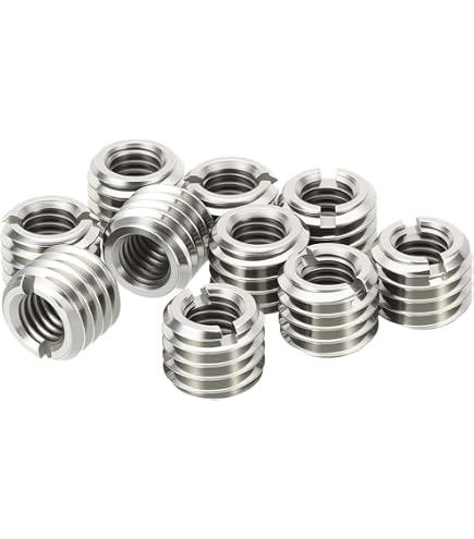 SING F LTD 5-Pack 304 Stainless Steel Thread Reducer – M16x1.5 Male To M12x1.25 Female, 20mm Length, For Motorcycle, Car & Mechanical Equipment