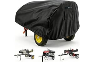 Heavy Duty Log Splitter Cover, Waterproof Oxford Cloth, for 15-45 Ton Gas or Electric Log Splitters, 94" x 49" x 41", Weather