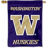 College Flags & Banners Co. Washington UW Huskies Wordmark Double Sided House Banner Flag