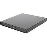 9.5mm Optical Drive Case External Hard Box, Black Laptop Storage Kit, Compact and for DVD Combo DVD