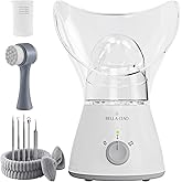 Bella Ciao 11-Piece Facial Steamer Set – Portable Face Steamer for Deep Cleaning, Hydration & Pore Care – Skincare Beauty Tool Kit for Women & Teens – Spa Gift for Home, Travel & Self-Care Routine