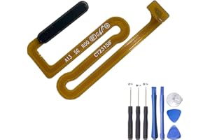 HQB-STAR galaxy A13 5G SM-A136U Power Home Button Fingerprint Sensor Flex Cable Replacement for Samsung Galaxy A13 5G SM-A136U+Tools Black