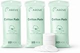 1ABOVE 240-Pack Round Cotton Wool Pads Pure Cotton Soft Facial Pads