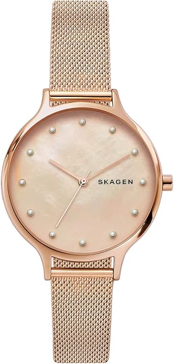 Skagen Reloj Analógico para Mujer de Cuarzo con Correa en Acero Inoxidable SKW2773