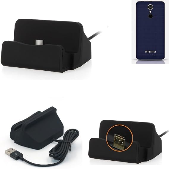 Station D'accueil Chargeur Pour Cubot Max - Micro USB Réversible, Câble 90cm, Noir, Neuf