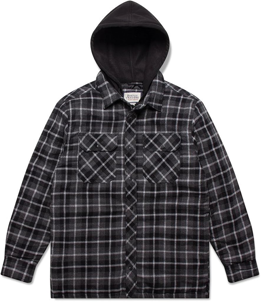 Boston traders hooded flannel Clearance