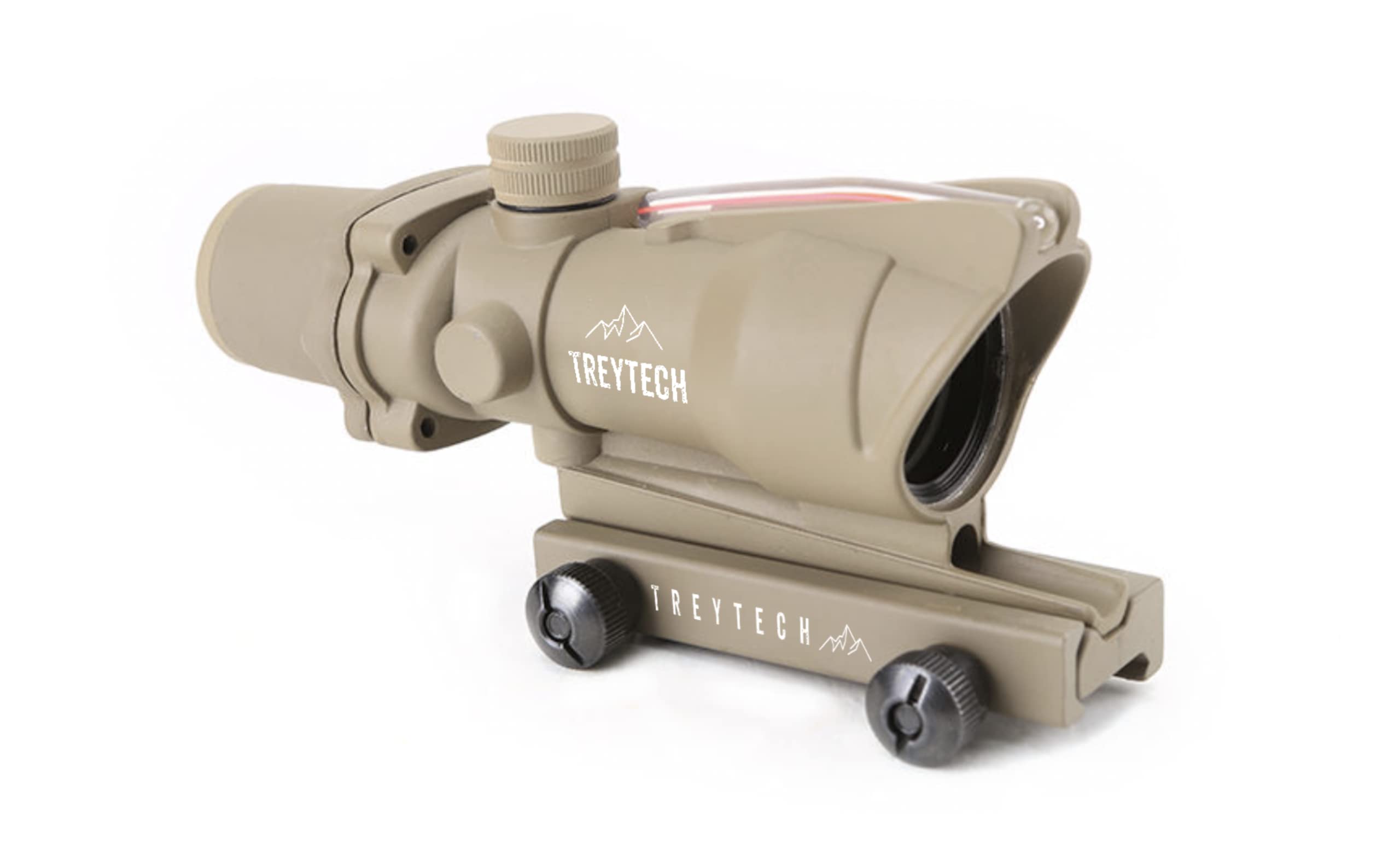 TREYTECH Treytech Acog Scope 4x32 Airsoft ACOG Scope Tan ACOG with Lens Protector
