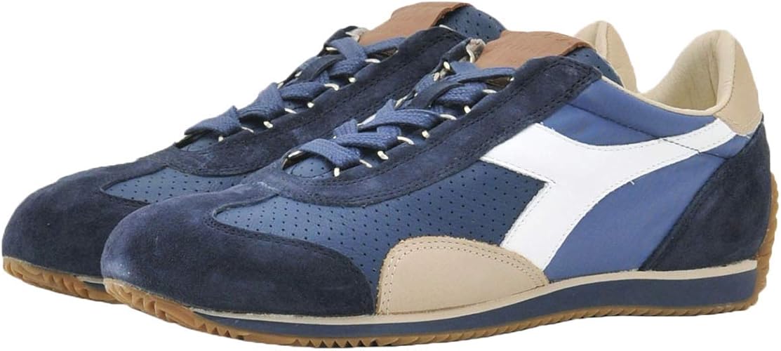 Amazon ディアドラ ヘリテージ ローカットスニーカー メンズ スニーカー ブルー系 Equipe Italia 正規取扱店 スニーカー