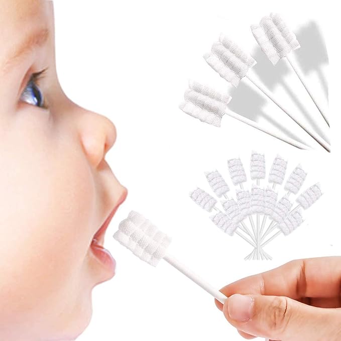 Znworld Baby Toothbrush, Baby Tongue Cleaner, Infant Toothbrush Disposable for Tongue, Mouth