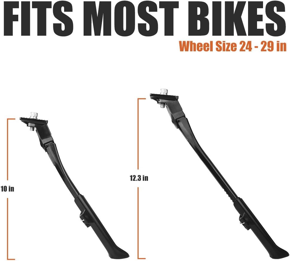 BV Adjustable Bicycle Bike Kickstand with Concealed Spring-Loaded Latch, for 24-29 Inch Bicycles : Bottom Bike Brackets And Accessories : Sports & Outdoors