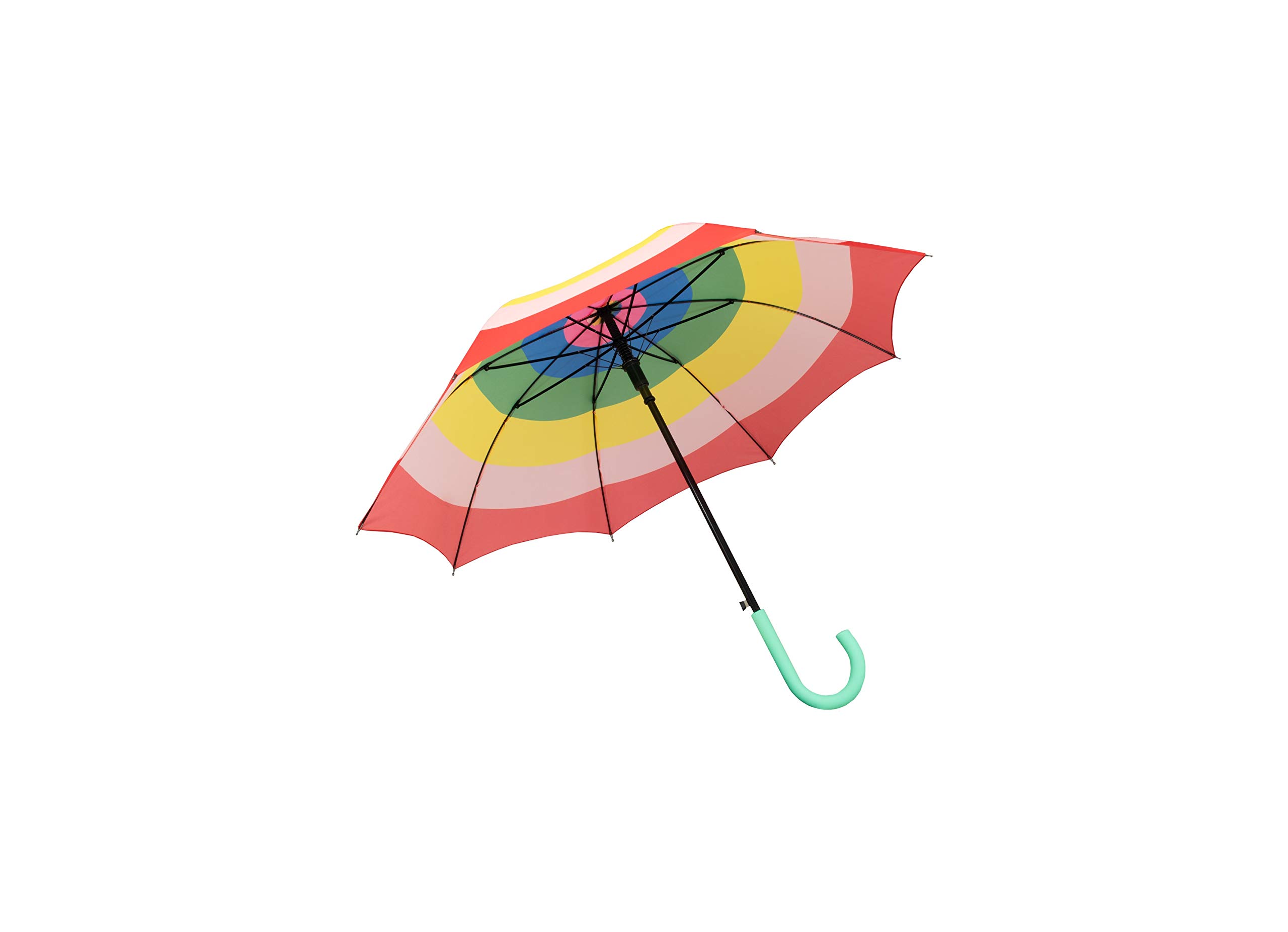 Fisura Large Rainbow Umbrella, Youth Umbrella, Automatic Button Umbrella, Heavy Duty Windproof Umbrella, 106 cm diameter., multicoloured, 0