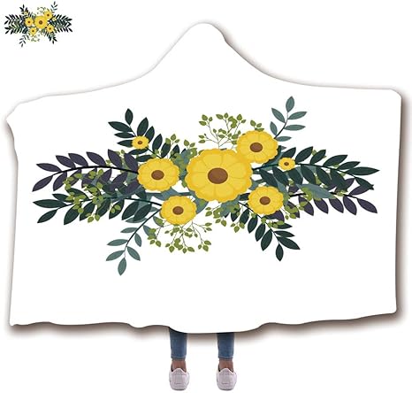 Amazon Co Jp ファッションブランケット 古代中国装飾ブランケット ウェアラブルフード付きブランケット ユニセックス おくるみ 子供 大人 新生児 かわいい花 自然のアイコン 43 H X 59 W Dxm Dmmt G110x150k ホーム キッチン