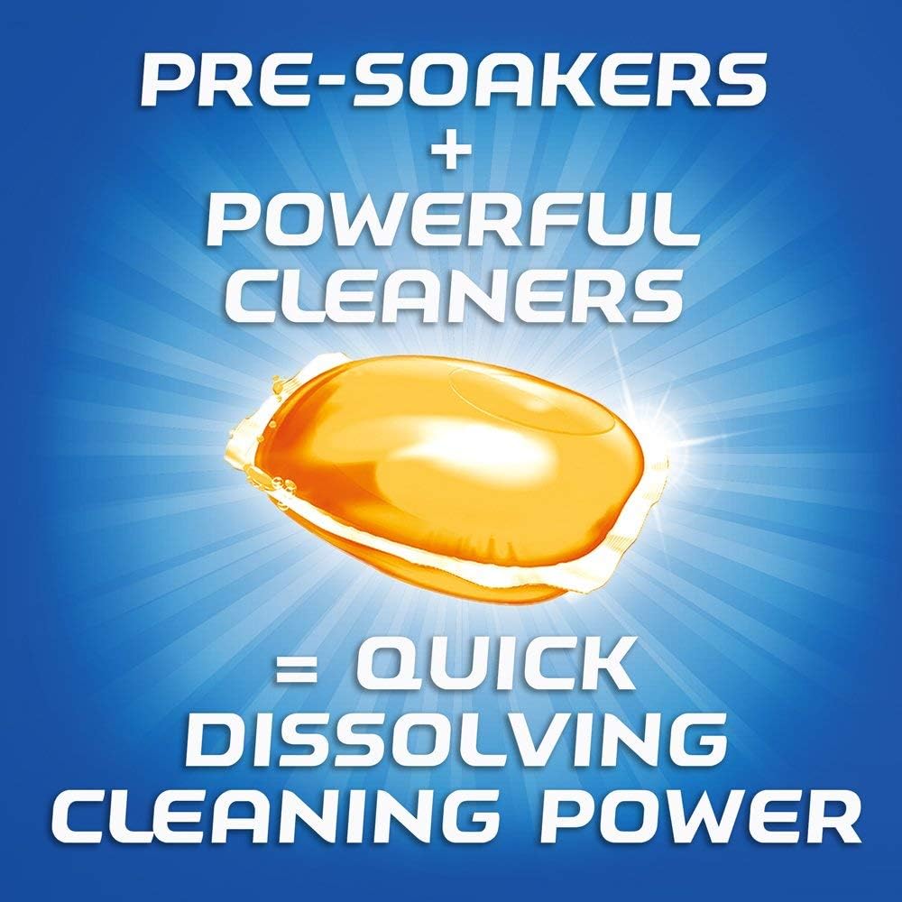 Finish All in 1 Gelpacs Orange, Dishwasher Detergent Tablets 84 count: Health & Personal Care