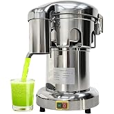 JARYANNIX Commercial Juicer Machines Vegetable and Fruit, Auto Juice &amp; Residue Separated, Heavy Duty Juice Press with Push Rod, Stainless Steel Fruit Juicer, 661.4-1322.8 lbs/Hr Capacity