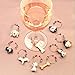 Glass Christmas Tree with Dog Wine Charm Ornaments-9