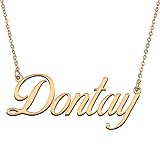 HUAN XUN Customized Custom Simple Any Name Necklace