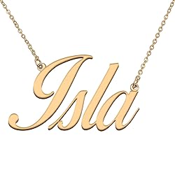 HUAN XUN Customized Custom Simple Any Name Necklace
