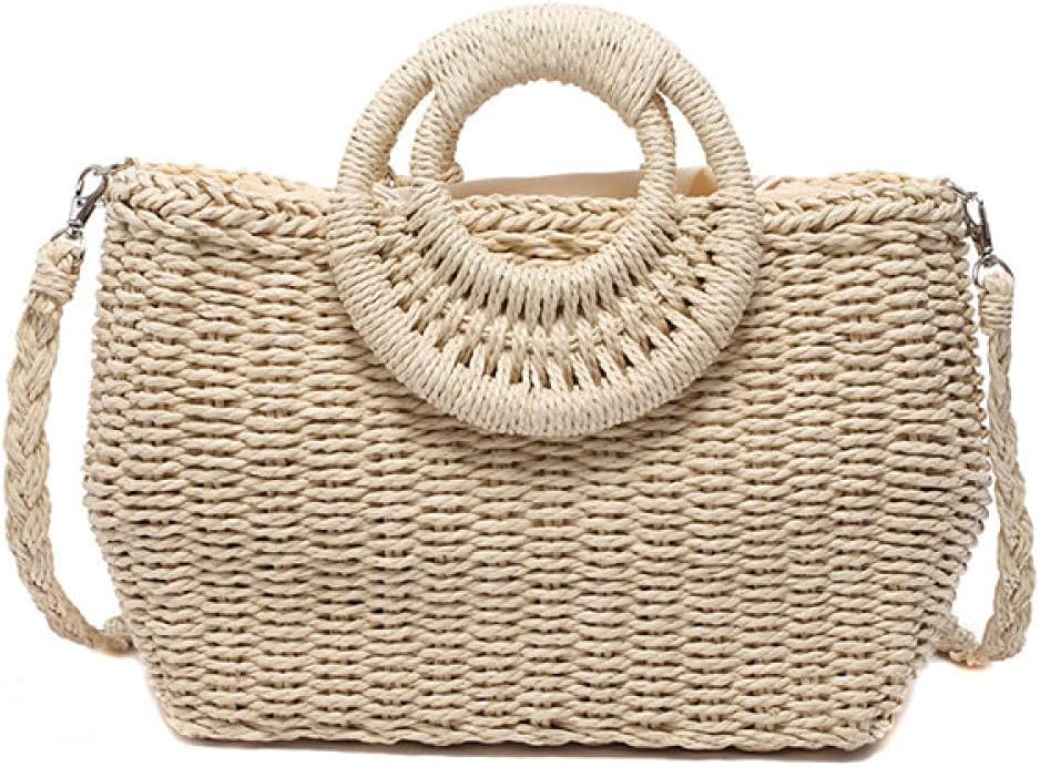 Handmade Straw Bags for Summer Women Crossbody Bags Rattan Straw Made