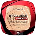L'Oreal Paris Makeup Infallible Fresh Wear Foundation in a Powder, Up to 24H Wear, Waterproof, Linen, 0.31 oz.