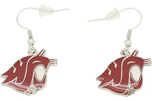 Aminco NCAA Washington State Cougars Logo Dangler Earrings