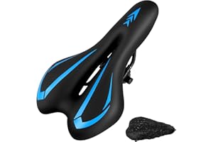 New Gel Bike Seat for Men & Women, Mjkeomo Waterproof Bicycle Seat Breathable Mountain Bike Saddle Gel Bicycle Saddle for MTB