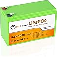 BtrPower 12V 10Ah LiFePO4 Battery,3000+ Deep Cycles Lithium Batteries,Built-in 10A BMS,Perfect for Cyberpower UPS,Fishfinder,Lighting,Power Wheels,Lighting,Lawn Mower