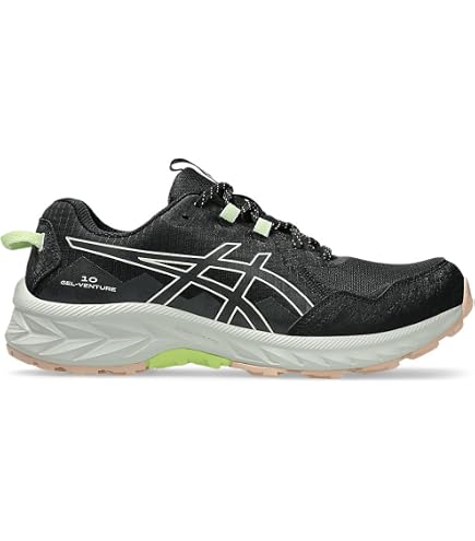 Amazon.com | ASICS Unisex Gel-Venture 6Sneakers, Black Lime Zest