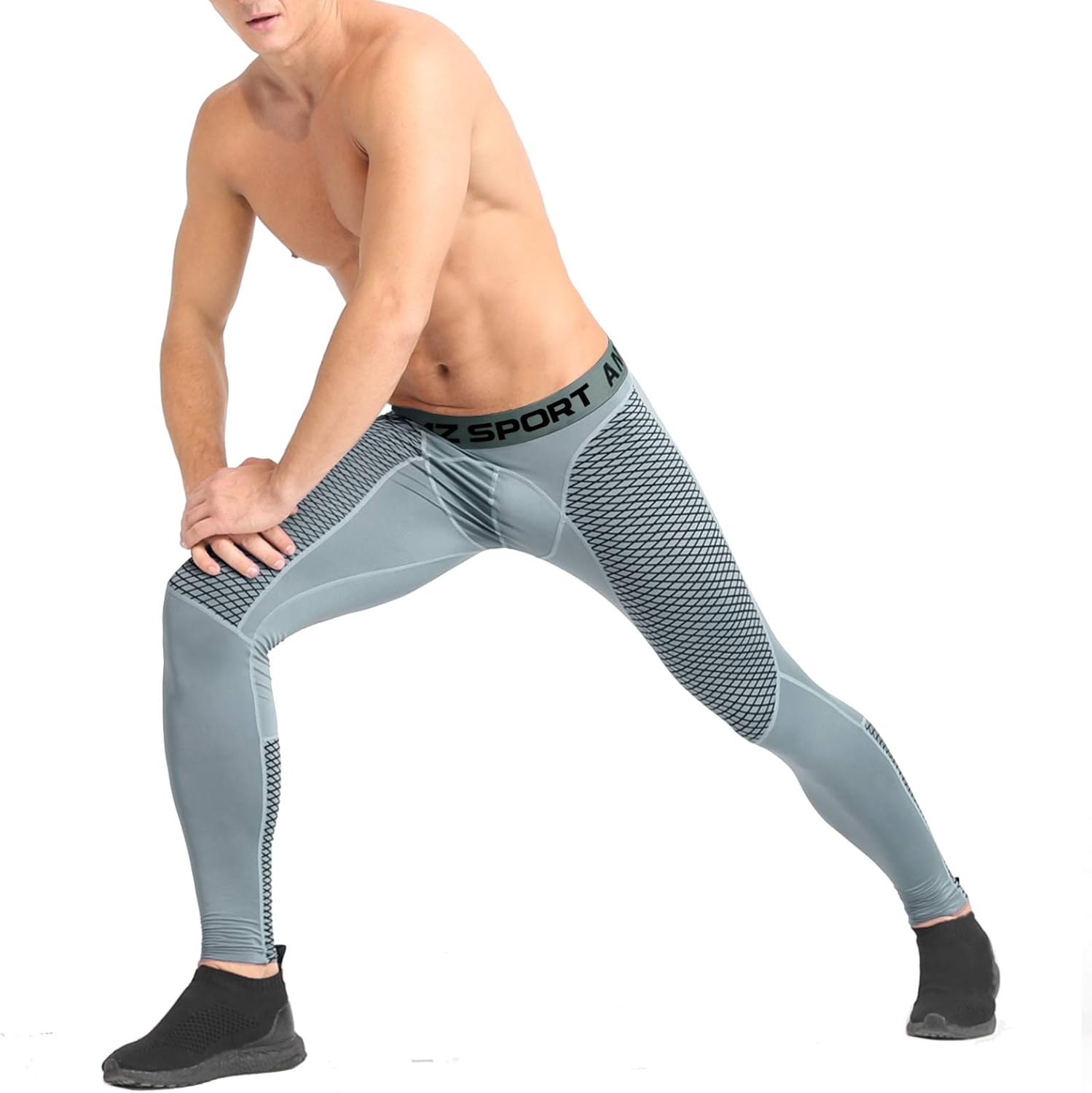 AMZSPORT Uomo Leggings da Compressione Pantaloni Termici da Corsa  Calzamaglia Sportiva Palestra Abbigliamento sportivo Pantaloni e  pantaloncini berjaya.edu.my