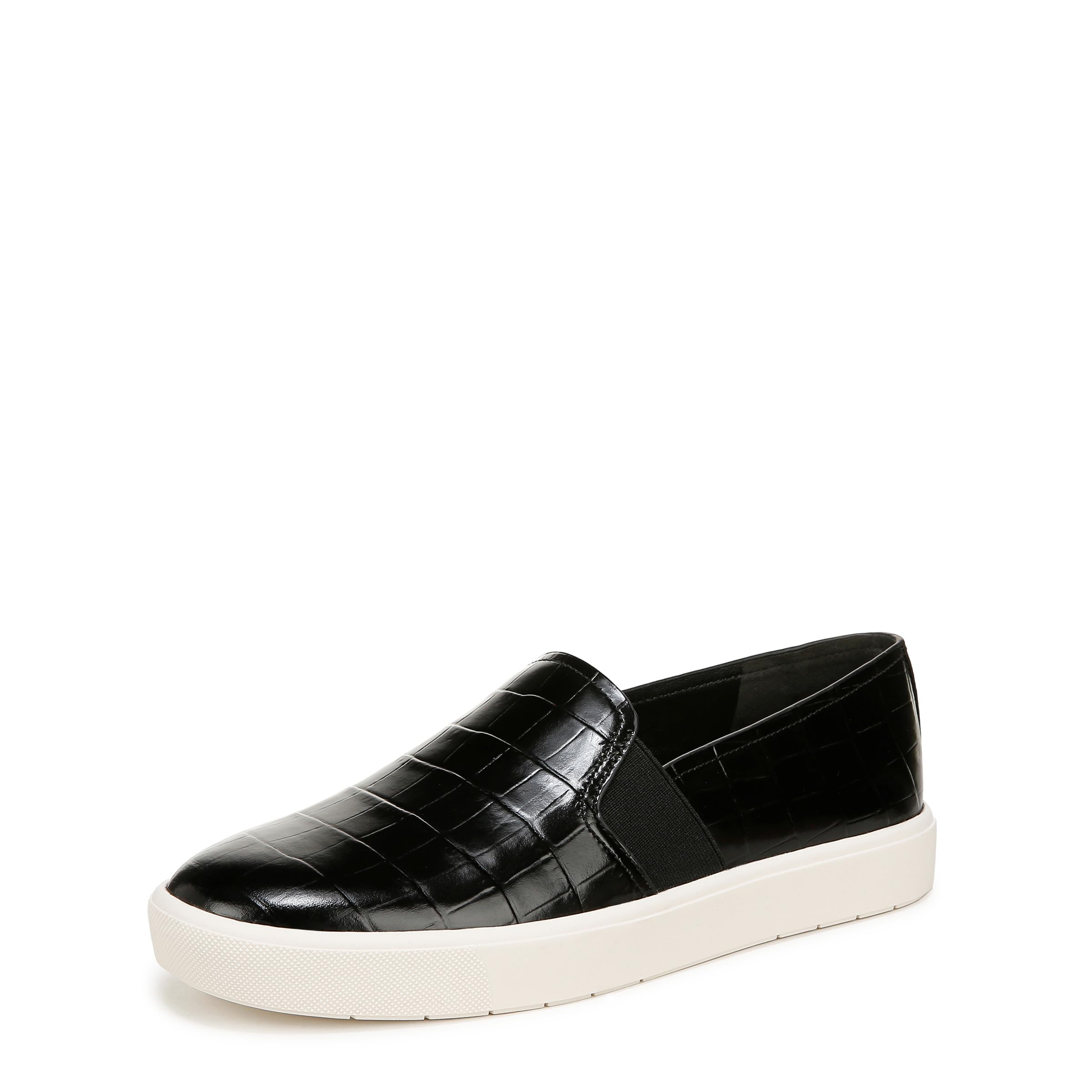 Vince Womens Blair Slip On Sneaker Sneaker Black Croco Print Leather 13 M