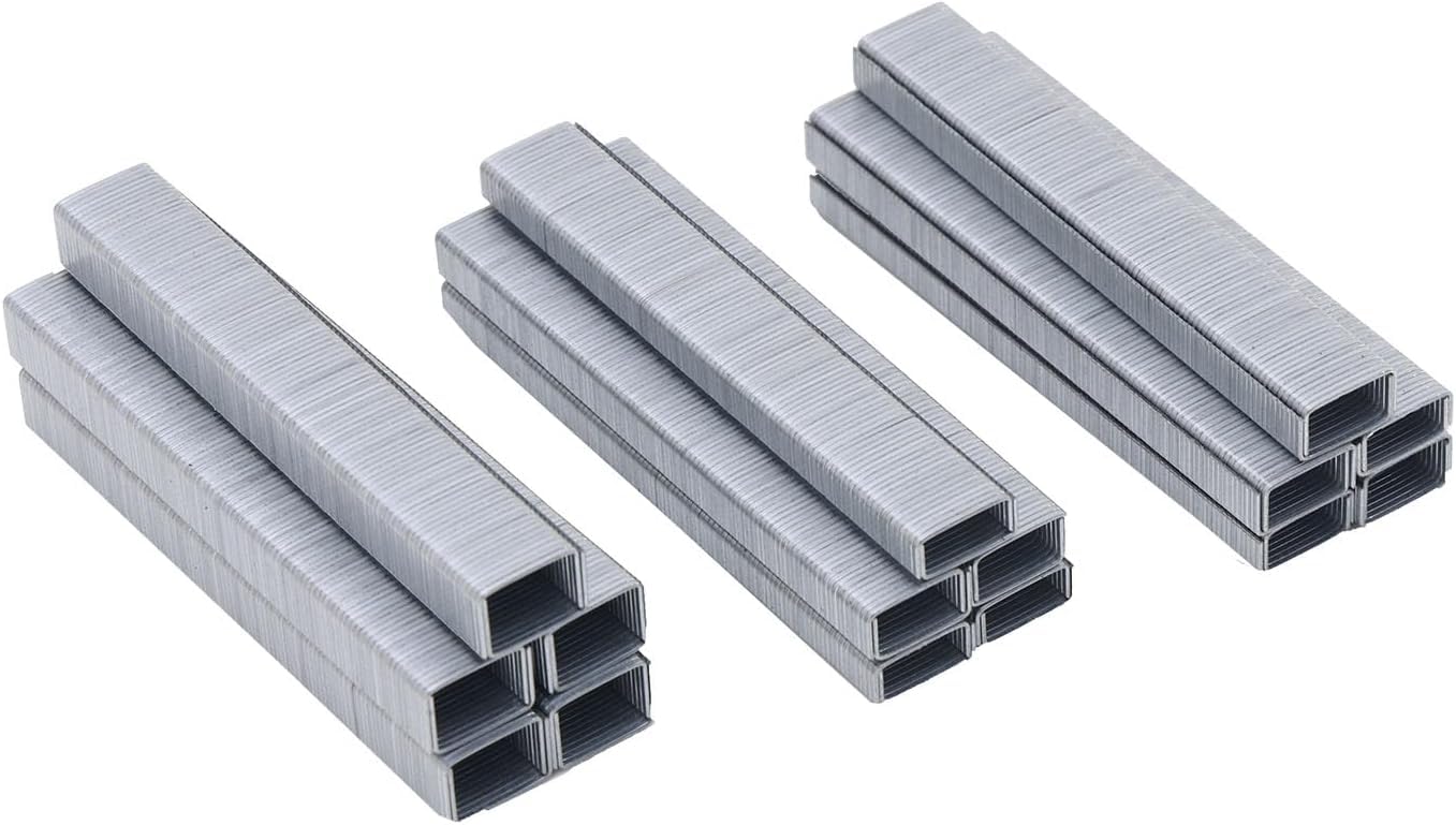 7/16" Narrow Crown Staples (5/16"), Galvanized 4400 Counts for Jovant 4V Nail Gun(one Kinds of Package Box)