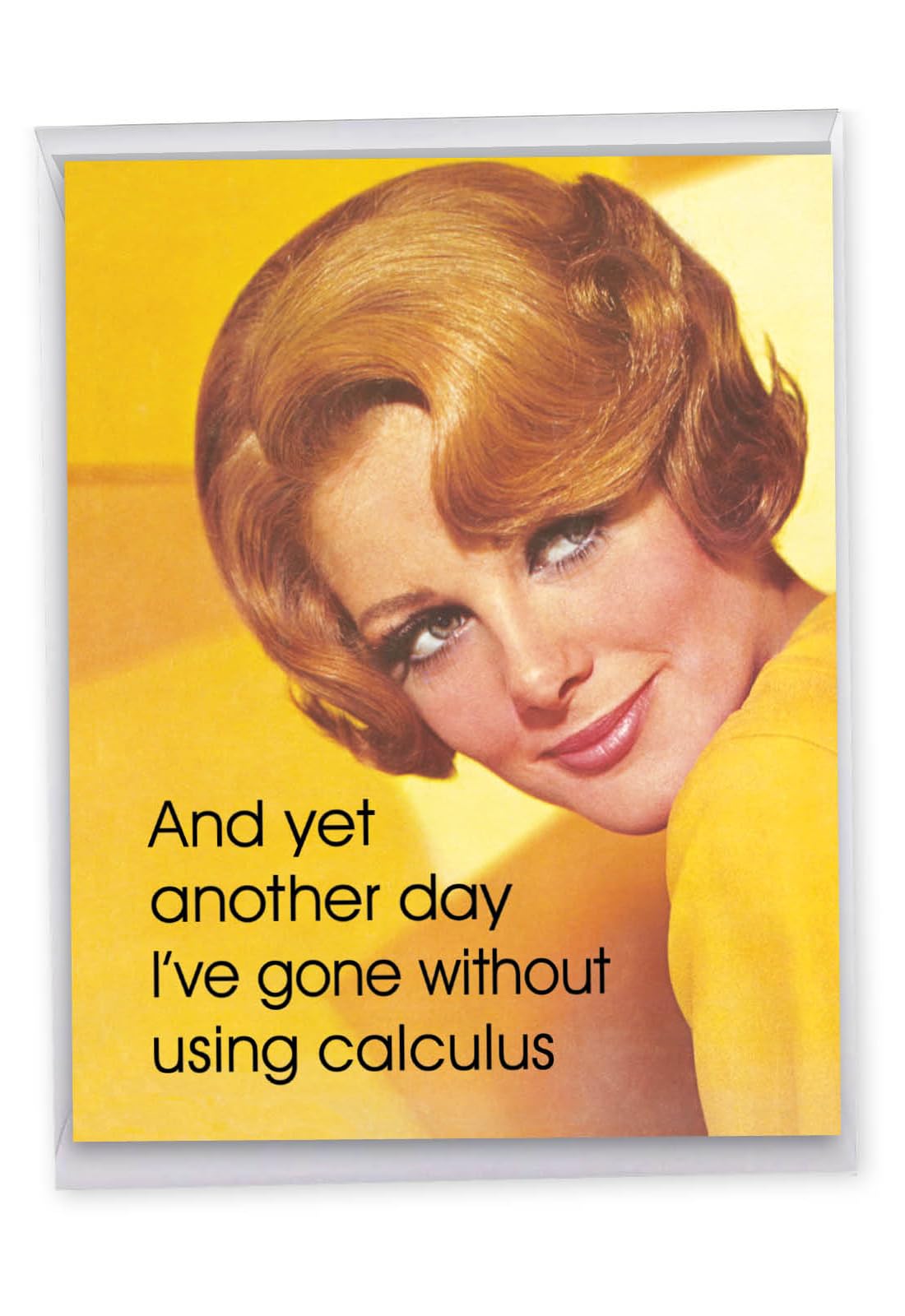 NobleWorks Jumbo Funny Birthday Greeting Card 8.5 x 11 Inch with Envelope (1 Pack) Oversize Jumbo Bday No Calculus J2101BDG — image 1