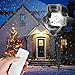 Christmas Projector Lights, Womsky Rotating IP65 Waterproof Sparkling Landscape Projection Light for Decoration Lighting with Remote Control,32ft Power Cable on Christmas Halloween Holiday Party