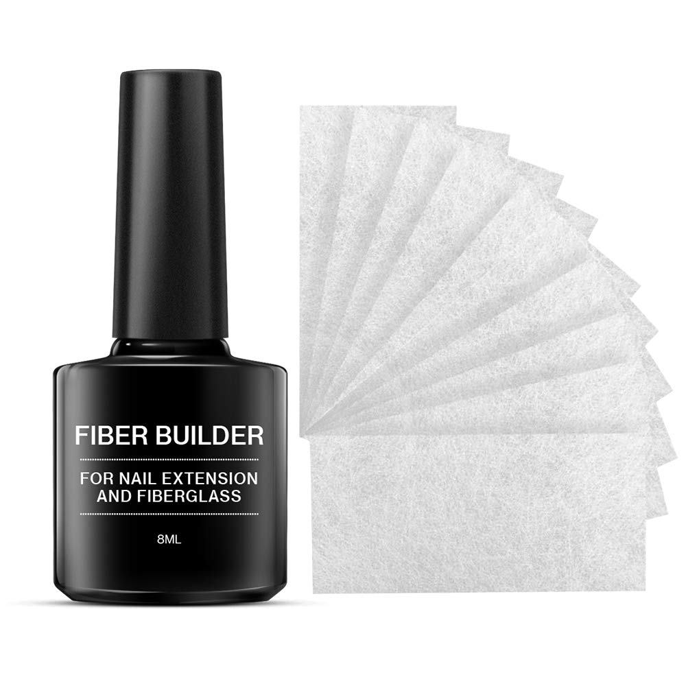 Modelones Nail Extension Silk Fiberglass With Fiber Builder, Nail Care Repair Enhancement Strong Adhesion Fake Nail Extension Required UV LED Nail Lamp : Beauty