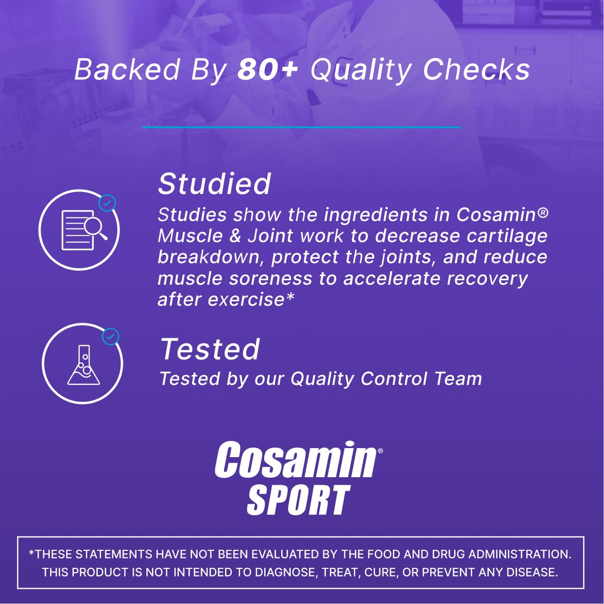 Cosamin Nutramax Sport, Formulated to Improve Joint and Muscle Comfort After Exercise, 74 Capsules