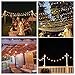 jerayley Solar Powered String Lights, 33Ft 20pcs Edison Bulbs with Hanging Sockets for Indoor/Outdoor Patio Garden Party Xmas Tree Wedding Decoration