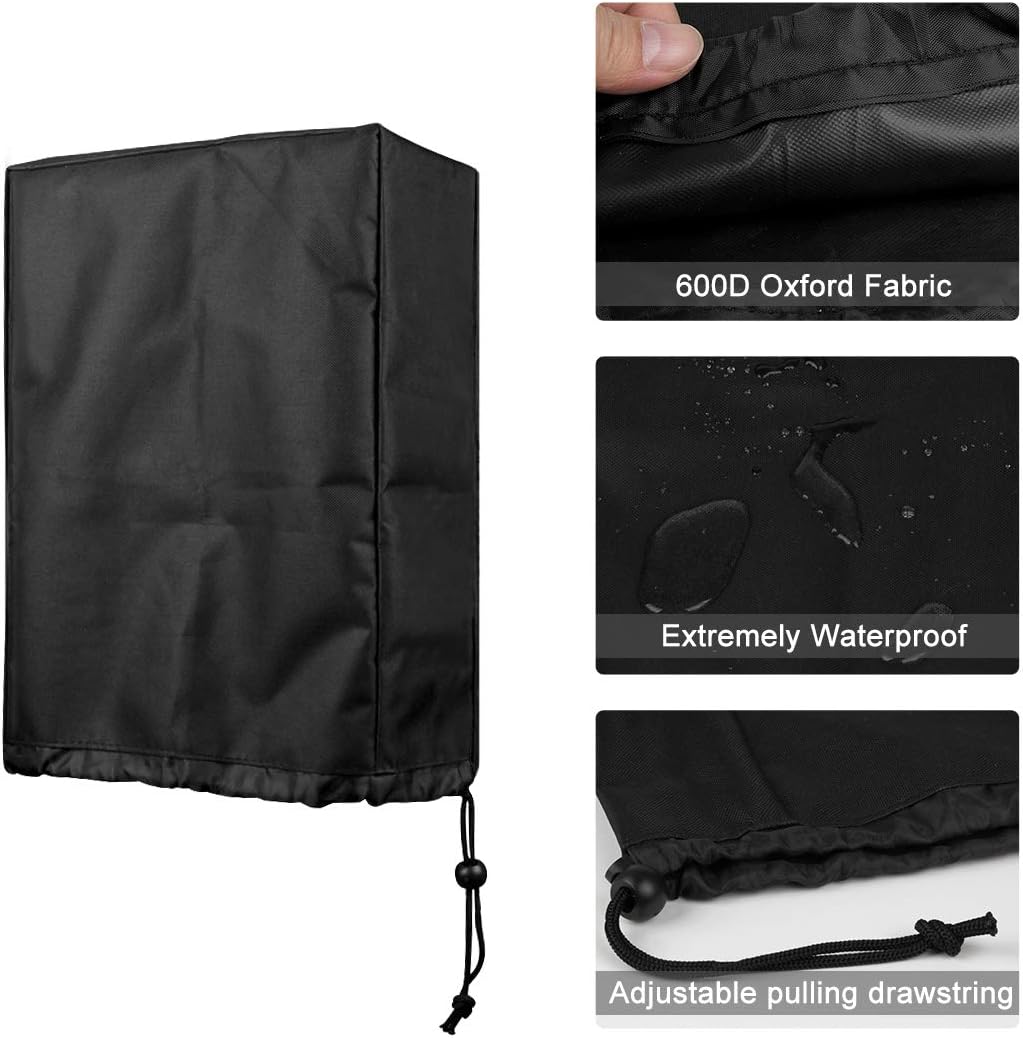 WOFTD Waterproof Electric Tongue Jack Cover, 600D Oxford Fabric Universal Trailer RV Electric Tongue Jack Protective Cover RV Accessories (Large Size 14″H x 5″W x 10″D): Automotive