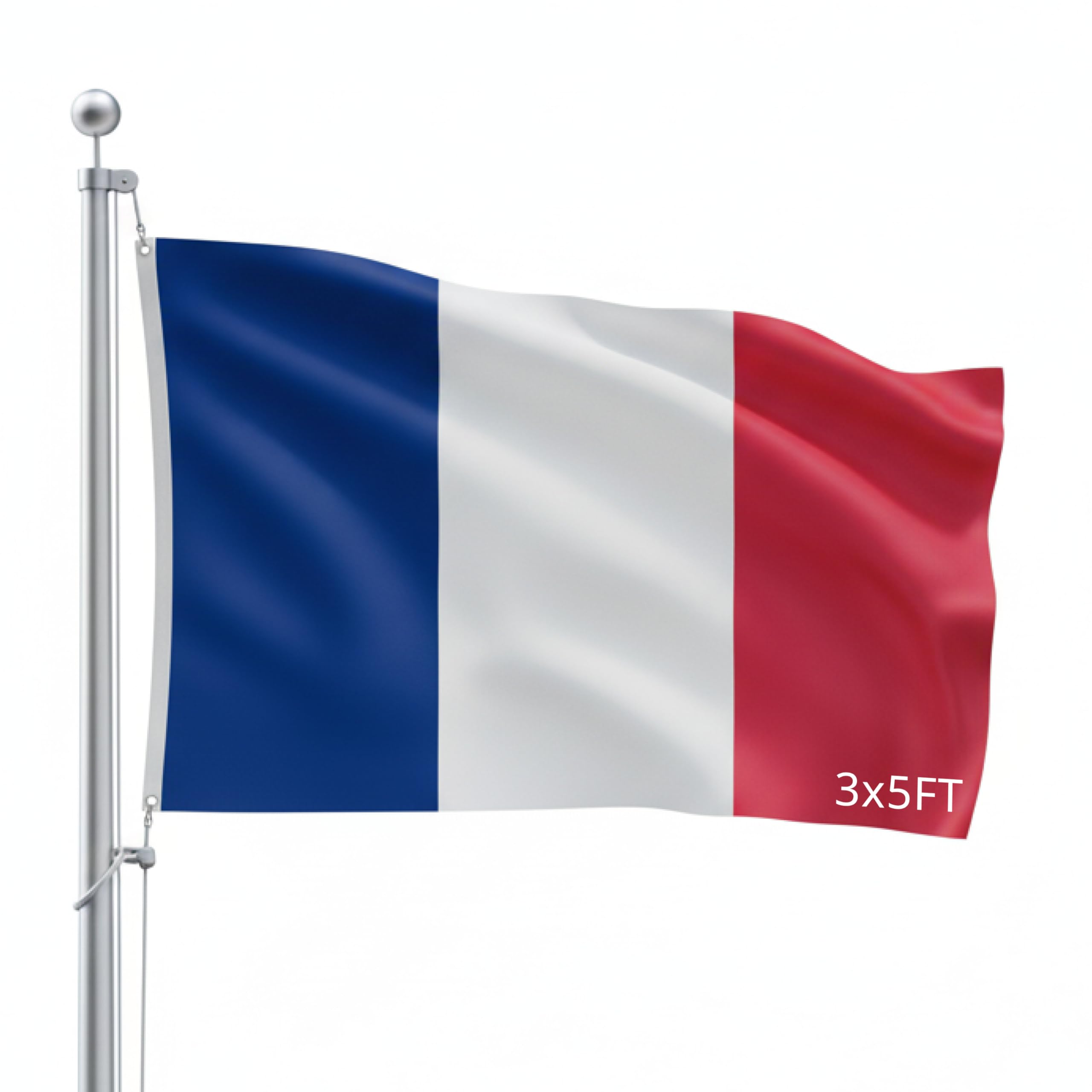 Outdoor Flag - Large 3' x 5', Weather-Resistant Polyester France โ image 1