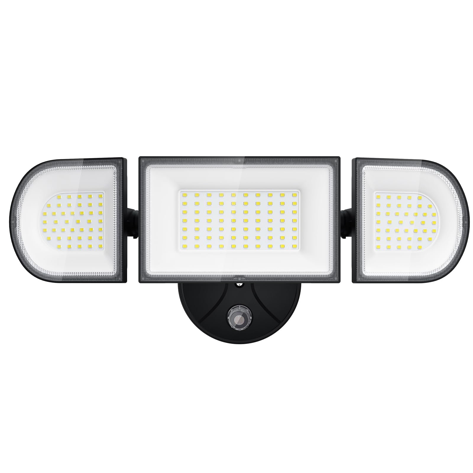Photo 1 of iMaihom 100W Dusk to Dawn Outdoor Lighting, 9000LM LED Flood Lights Outdoor, 3 Adjustable Heads Security Lights with Photocell, IP65 Waterproof 6500K Floodlights for Yard Garage Patio