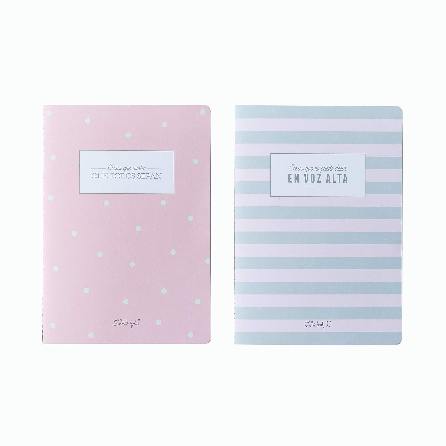 Set de 2 libretas para mentes inquietas Mr. Wonderful