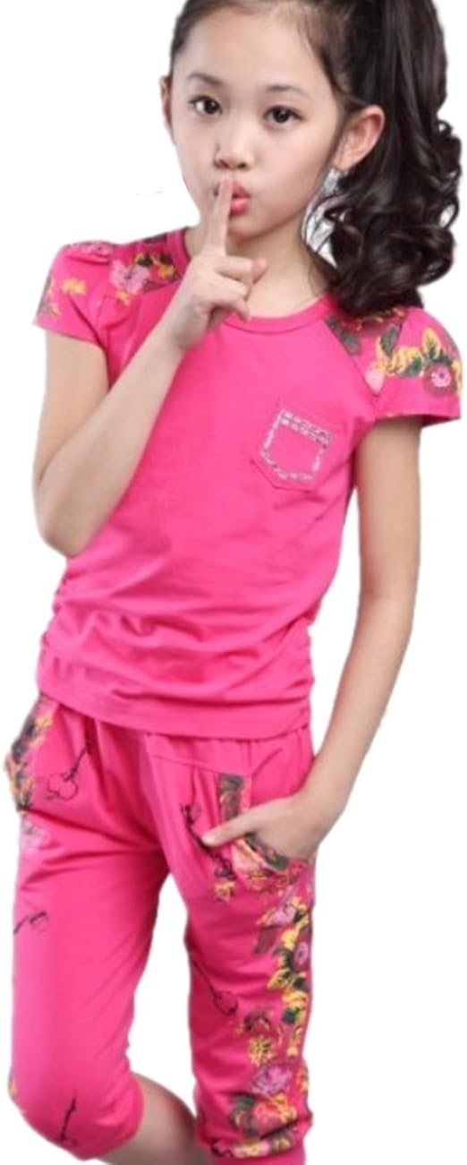 Amazon Hokibe ガールズ ジャージ 上下セット トレーニングウェア 快適 ジャージ 可愛い上下セット シンプル キッズ 女の子スポーツ アウトドア 子供上下セット 子供運動会 運動服 ジャージ 通販
