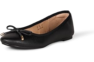 Amazon Essentials Womens Comfortable Round Toe Ballet Flats Dress Shoes