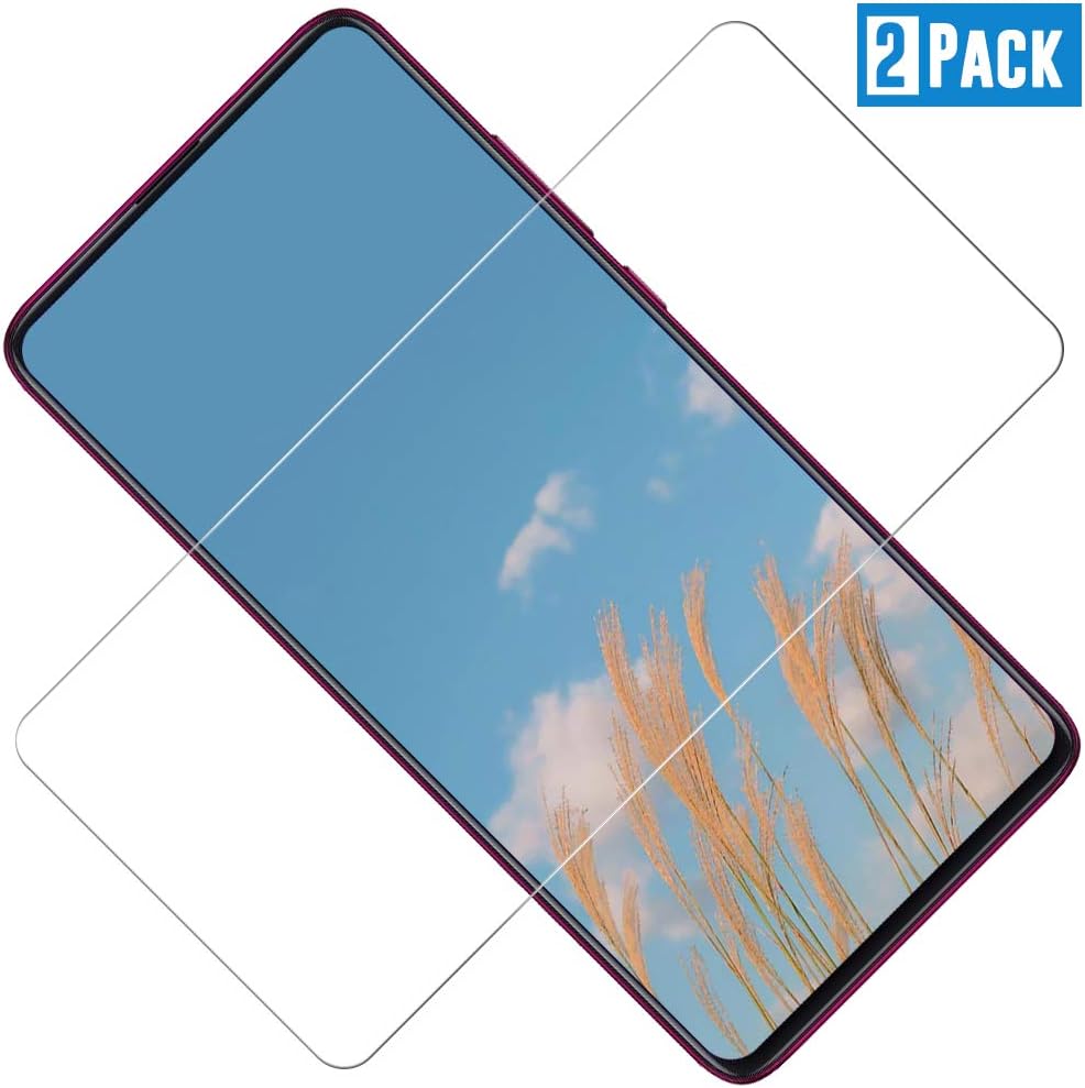TOCYORIC Screen Protector for Xiaomi Mi 9T / Mi 9T Pro, Tempered Glass Xiaomi Mi 9T, Mi 9T Pro [Anti-Scratch][Anti-Fingerprint][Bubble-free] [2 Pack] Screen Protector for Xiaomi 9T and Xiaomi 9T Pro