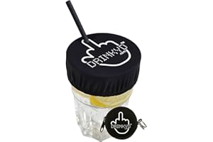 DRINKYD™ The Drink Cover for Alcohol Protection and Spiking Prevention - Washable & Reusable w/Keychain - BLACK / 1 pack