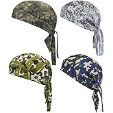 Supeniu Doo Rags Beanie Hats Skull Caps Dew Rag Bandana Helmet Liner Motorcycle Cycling Cap Do Rag Headwrap for Men and Women